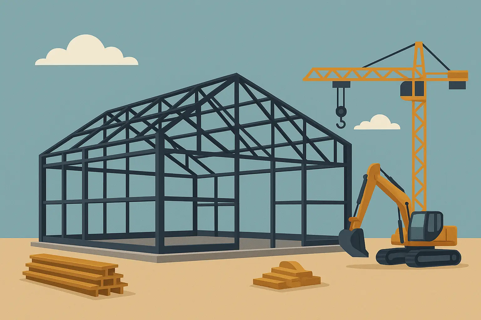 Budowa hal stalowych krok po kroku – od projektu po montaż